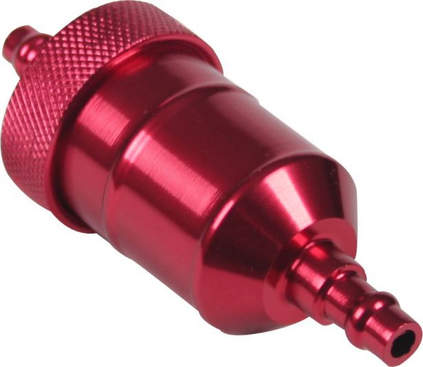 Fuel Filter - Aluminum CNC, Red