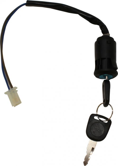 Ignition Key Switch - 2 pin Female, Plastic