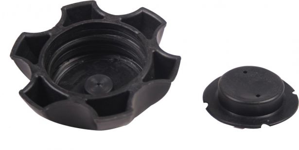 Fuel Tank Cap - Plastic, Black