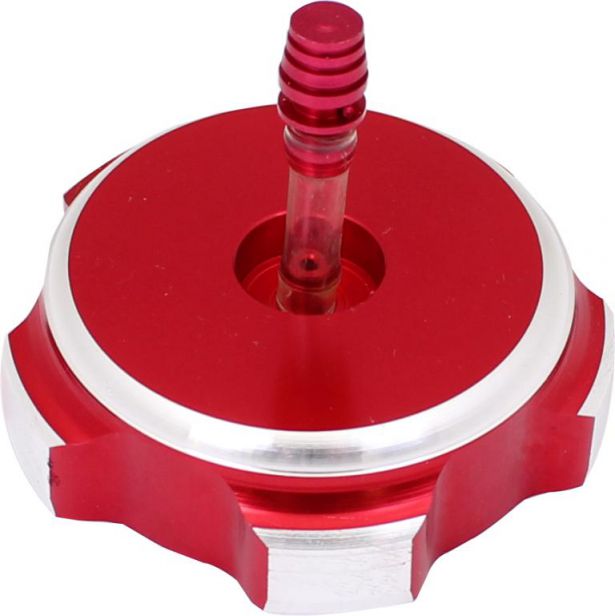 Fuel Tank Cap - Red, Aluminum