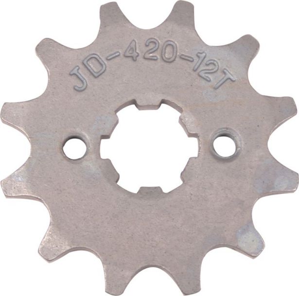 Sprocket - Front, 12 Tooth, 420 Chain, 17mm Hole