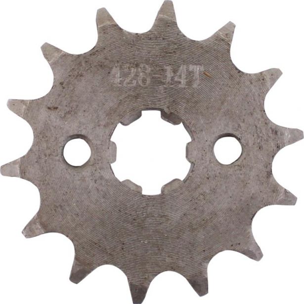 Sprocket - Front, 14 Tooth, 428 Chain, 17mm Hole