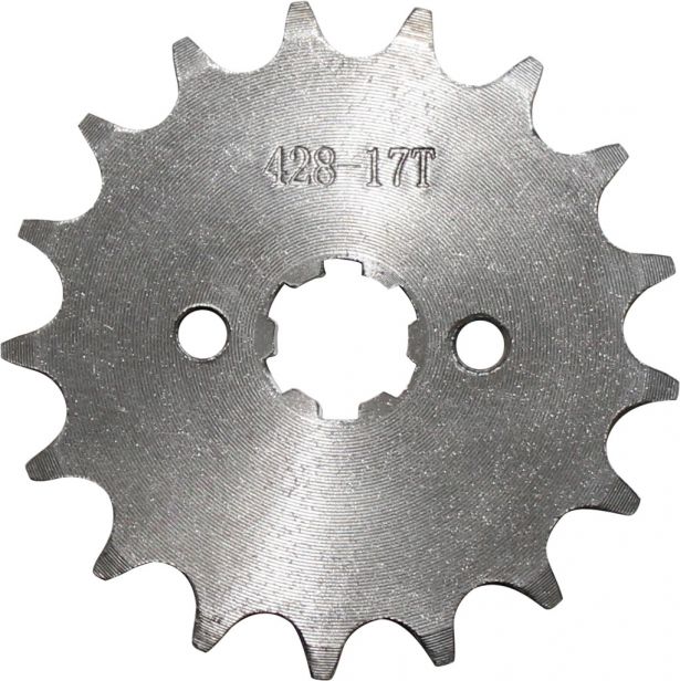 Sprocket - Front, 17 Tooth, 428 Chain, 17mm Hole