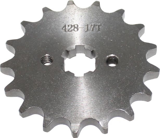 Sprocket - Front, 17 Tooth, 428 Chain, 17mm Hole